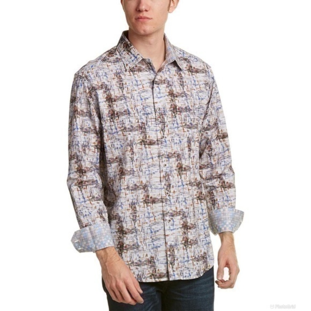 Robert Graham Men’s Pickup Truck Classic Fit Shirt 2XL
